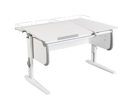 Растущий стол 1/75-40 (СУТ.25) + Polka_z 1/600 (2шт) белый/белый/Серый в Туле - изображение