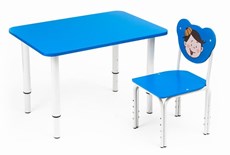 Растущий стол Кузя (Синий,Серый) в Перми - предосмотр 1
