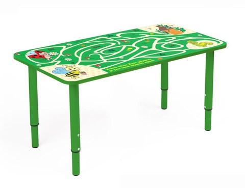 Растущий стол Насекомые (Бежевый,Зеленый) в Йошкар-Оле - изображение