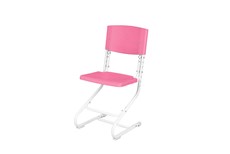 Регулируемый детский стул СУТ.01 Пластик (рост от 130 см), Розовый в Самаре