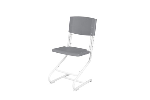 Регулируемый детский стул СУТ.02 Пластик (рост от 115 см), Серый в Нижнем Тагиле - изображение