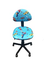 Детское кресло LB-C 02, цвет синие машинки в Чебоксарах