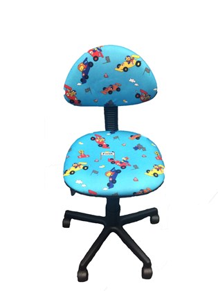 Детское кресло LB-C 02, цвет синие машинки в Салехарде - изображение