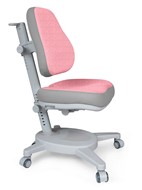 Кресло растущее Mealux Onyx (Y-110) G + DPG  - серое + чехол розовый с серыми вставками в Рязани
