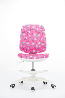 Детское вращающееся кресло LB-C 16, цвет розовый в Мурманске - изображение