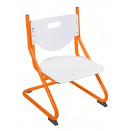 Регулируемый детский стул SK-2, цвет Белый/Оранжевый в Уфе