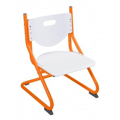 Регулируемый детский стул SK-2, цвет Белый/Оранжевый в Калуге - изображение