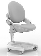 Растущее кресло Mealux ZMAX-15 Plus, Y-710 BL, белый металл, обивка серая однотонная в Смоленске