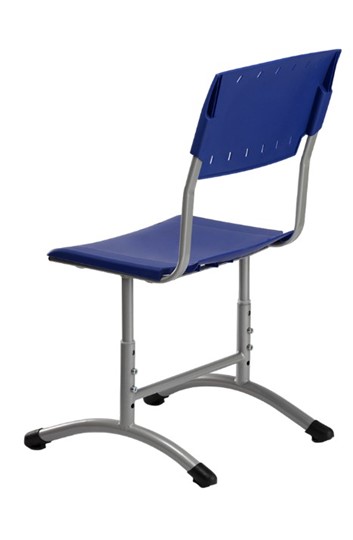 Детский стул регулируемый Отличник.3 3-5, Синий RAL 5002/Светло-серый в Екатеринбурге - изображение 1