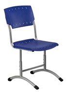 Детский стул регулируемый Отличник.3 3-5, Синий RAL 5002/Светло-серый в Якутске