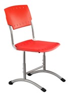 Детский стул регулируемый Отличник.3 5-7, Красный RAL 3002/Светло-серый в Тольятти