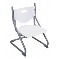 Регулируемый детский стул SK-2, цвет Белый/Серый в Тюмени