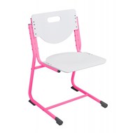 Регулируемый детский стул SF-3, цвет Белый/Розовый в Йошкар-Оле