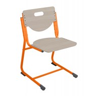 Регулируемый детский стул SF-3, цвет Береза/Оранжевый в Рязани