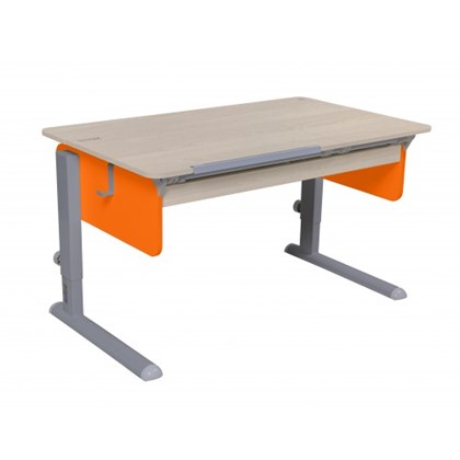 Растущий стол Лидер, цвет Береза/Серый/Оранжевый в Улан-Удэ - изображение