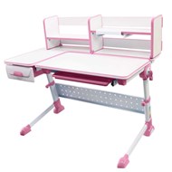 Детский стол-трансформер RIFFORMA-35, Белый+Розовый в Чебоксарах