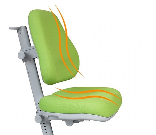 Комплект растущая парта + стул Mealux EVO Evo-40 Z (арт. Evo-40 Z + Y-110 TG) / (стол+полка+кресло) / белый, зеленый, серый в Липецке - изображение 6