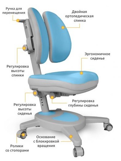 Комплект из растущей парты и кресла Mealux Electro 730 WB + надстр + Y-115 BLG в Ульяновске - изображение 2