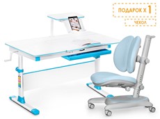 Парта растущая + кресло растущее Mealux Evo-40 Lite BL + Y-510 KBL, голубой в Рязани