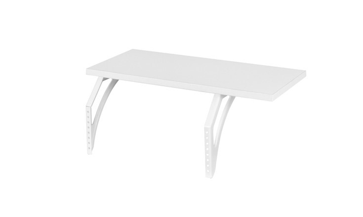Растущий стол 1/75-40 (СУТ.25) + Polka_b 1/550 + Polka_n 1/1200 белый/серый/бежевый в Ноябрьске - изображение 2