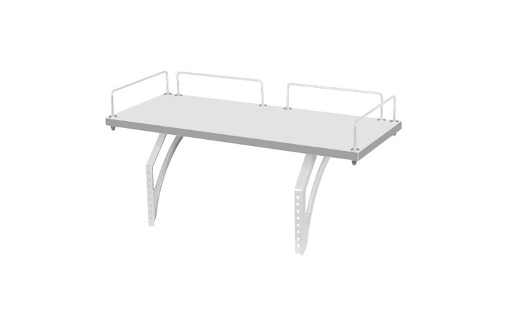 Растущий стол 1/75-40 (СУТ.25) + Polka_z 1/600 (2шт) белый/белый/Серый в Перми - изображение 1
