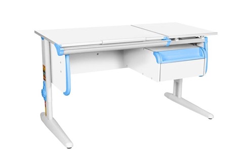 Детский стол-трансформер 1/75-40 (СУТ.25) + Tumba 1 Белый/Белый/ниагара в Липецке - изображение
