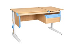 Детский стол-трансформер 1/75-40 (СУТ.25) + Tumba 1 Бежевый/Белый/Ниагара в Липецке