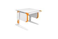Детский стол-трансформер 1/75 (СУТ.24) белый/белый/Оранжевый в Оренбурге