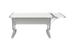 Растущий стол 4/100 (СУТ.43) + Polka_b 4/550 Рамух белый/серый/серый в Самаре