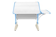 Детский стол-трансформер 4/75 (СУТ.41) + Polka_b 4/550 Рамух белый/бежевый/ниагара в Липецке