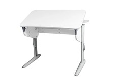 Детский стол-трансформер 5/100 (СУТ.46) + Polka_z 5/500 (2 шт) Рамух белый/серый/серый в Калуге