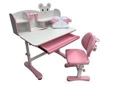 Растущая парта + стул Carezza Pink FUNDESK в Нижневартовске