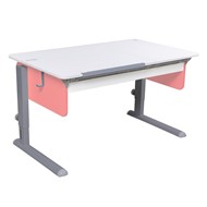 Растущий стол Лидер, цвет Белый/Серый/Розовый в Пензе