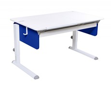 Растущий стол Лидер, цвет Белый/Белый/Синий в Липецке