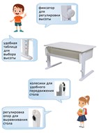 Детский стол-трансформер Лидер, цвет Белый/Белый/Зеленый в Ставрополе - предосмотр 5