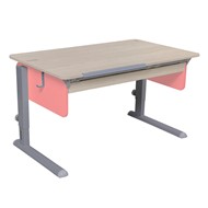 Растущий стол Лидер, цвет Береза/Серый/Розовый в Набережных Челнах