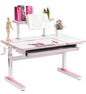 Растущий стол Rifforma - 100А, Белый + Розовый в Чебоксарах