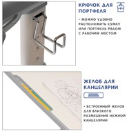 Парта-трансформер SET Holto-2 серый в Екатеринбурге - предосмотр 10