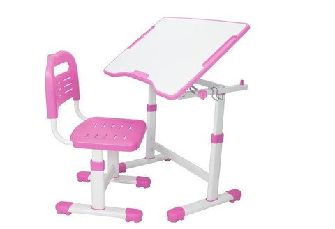 Парта растущая и стул Sole II Pink в Пензе - изображение