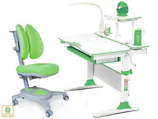 Растущая парта + стул Комплект Mealux EVO Evo-30 Z (арт. Evo-30 Z + Y-115 KZ), серый, зеленый в Липецке
