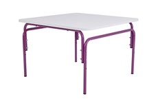 Детский растущий стол Фея Мой малыш, 0-1 гр., белый-фиолетовый в Нефтеюганске