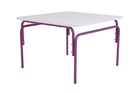 Детский растущий стол Фея Мой малыш, 0-1 гр., белый-фиолетовый в Вологде - изображение