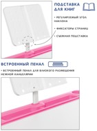 Растущая парта и растущий стул SET HOLTO-17А, розовый в Екатеринбурге - предосмотр 6