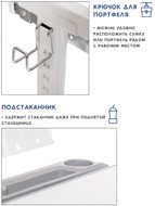 Растущие парта + стул SET HOLTO-17А, серый в Екатеринбурге - предосмотр 9