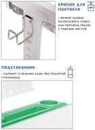Растущая парта и растущий стул SET HOLTO-17А, зеленый в Екатеринбурге - предосмотр 9