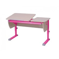 Растущий стол Твин, цвет Береза/Розовый в Кургане