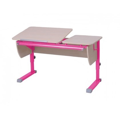 Растущий стол Твин, цвет Береза/Розовый в Липецке - изображение