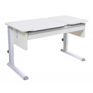 Растущий стол Твин-2 с выдвижным ящиком, цвет Белый/Белый в Йошкар-Оле