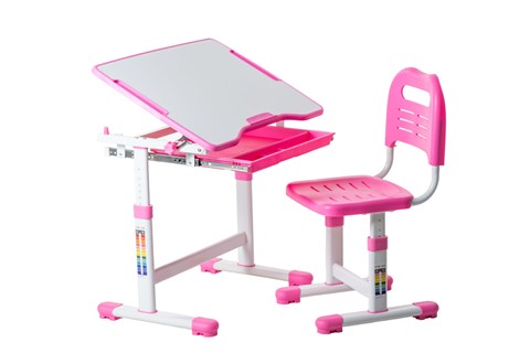 Парта растущая + стул Sole Pink в Симферополе - изображение