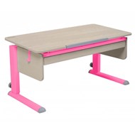 Детский стол-трансформер Моно-2 с лотком, цвет Береза/Розовый в Брянске